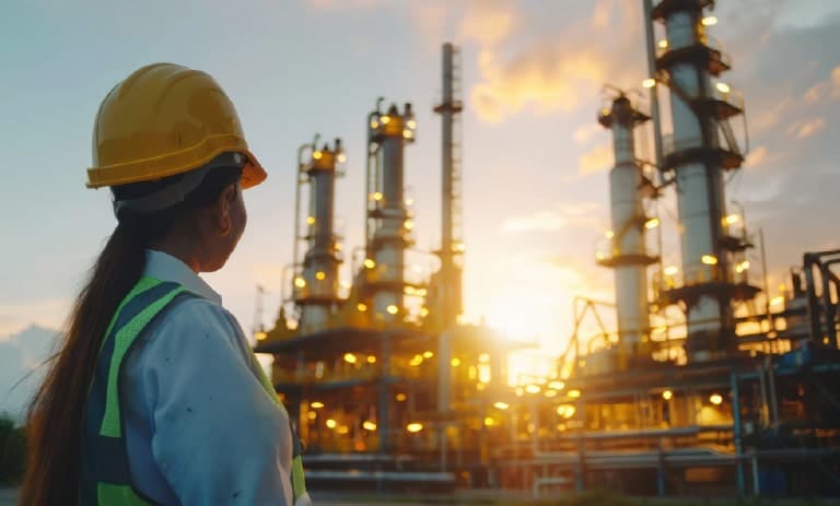 Travailleur des champs regardant un actif au coucher du soleil