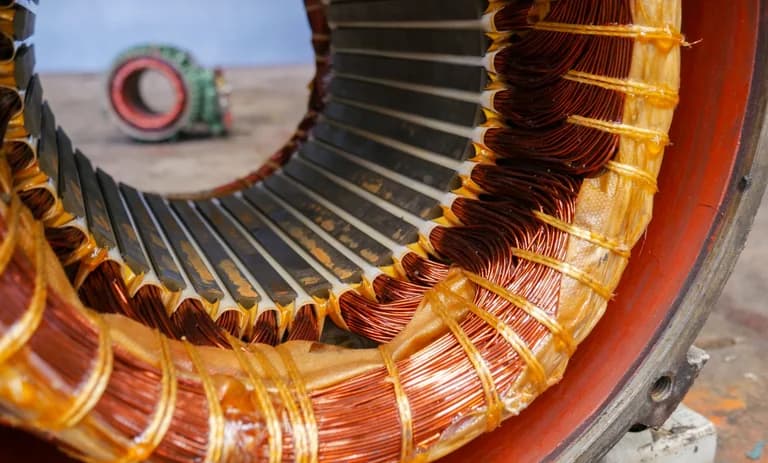 Stator de moteur électrique avec bobine d'enroulement